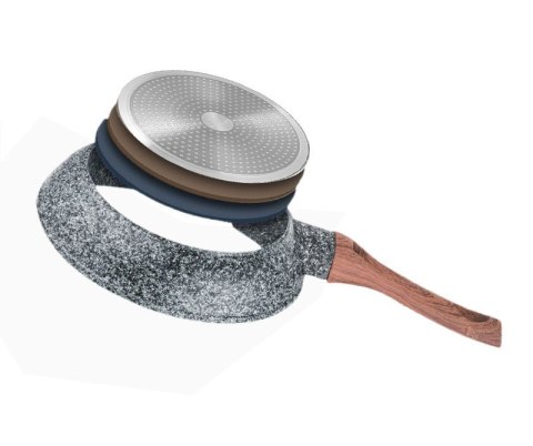 PATELNIA 28CM KiNGHOFF GRANIT WOOD KH-1029 PATELNIA 28CM KiNGHOFF GRANIT WOOD KH-1029