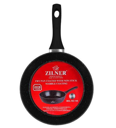 PATELNIA GŁĘBOKA 20CM 1.2L POWŁOKA MARMUROWA ZILNER ZL-7704 PATELNIA GŁĘBOKA 20CM 1.2L POWŁOKA MARMUROWA ZILNER ZL-7704