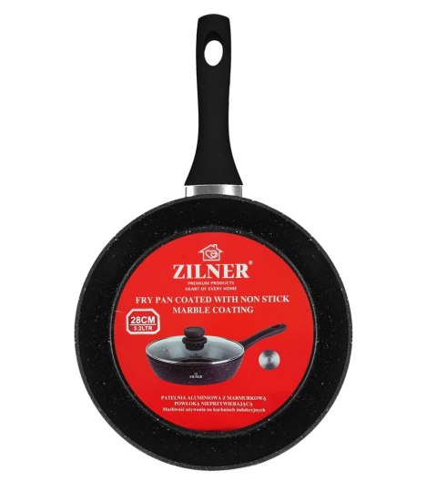 PATELNIA GŁĘBOKA 26CM 2.6L MARMUROWA Z POKRYWKĄ ZILNER ZL-7716 PATELNIA GŁĘBOKA 26CM 2.6L MARMUROWA Z POKRYWKĄ ZILNER ZL-7716