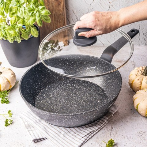 PATELNIA GŁĘBOKA Z POWŁOKĄ MARMUROWĄ 24CM KLAUSBERG KB-7666 PATELNIA GŁĘBOKA Z POWŁOKĄ MARMUROWĄ 24CM KLAUSBERG KB-7666
