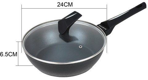 PATELNIA GŁĘBOKA Z POWŁOKĄ MARMUROWĄ NON-STICK 24CM KLAUSBERG KB-7691 PATELNIA GŁĘBOKA Z POWŁOKĄ MARMUROWĄ NON-STICK 24CM KLAUSBERG KB-7691