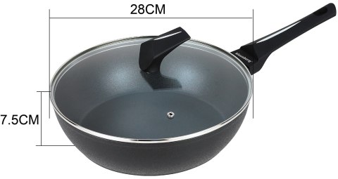 PATELNIA GŁĘBOKA Z POWŁOKĄ MARMUROWĄ NON-STICK 28CM KLAUSBERG KB-7692 PATELNIA GŁĘBOKA Z POWŁOKĄ MARMUROWĄ NON-STICK 28CM KLAUSBERG KB-7692