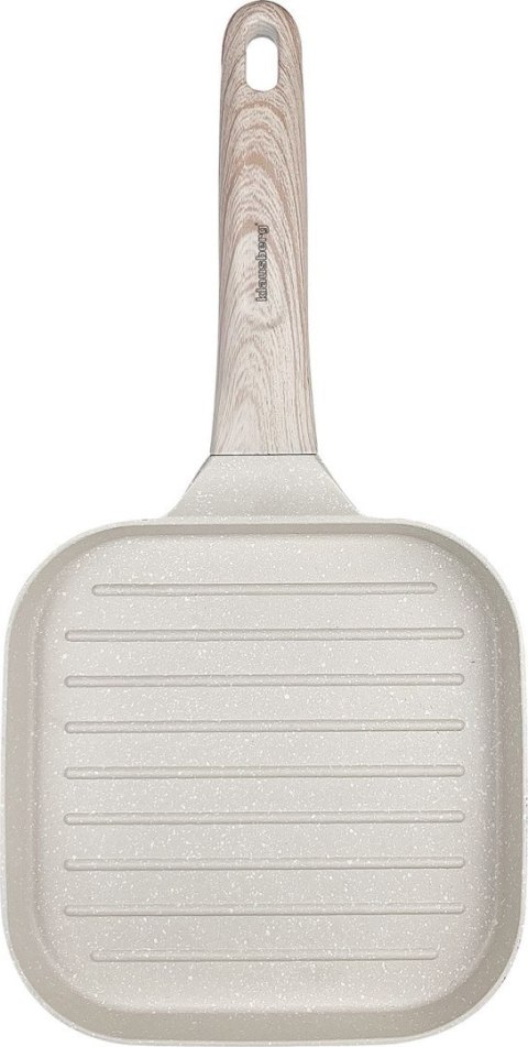 PATELNIA GRILLOWA 18 X 18CM MARMURKOWA KLAUSBERG KB-7812 BEŻOWA PATELNIA GRILLOWA 18 X 18CM MARMURKOWA KLAUSBERG KB-7812 BEŻOWA