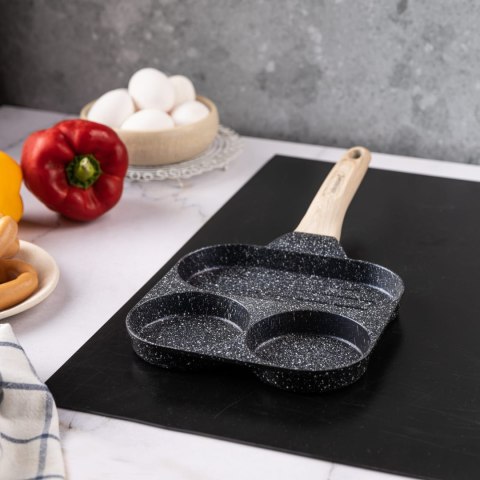 PATELNIA MARMURKOWA 3 W 1 DO JAJEK NALEŚNIKÓW PLACKÓW GRILL KLAUSBERG KB-7816 CZARNA PATELNIA MARMURKOWA 3 W 1 DO JAJEK NALEŚNIKÓW PLACKÓW GRILL KLAUSBERG KB-7816 CZARNA