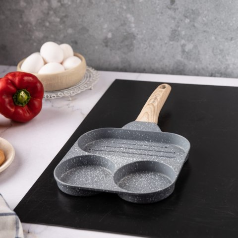 PATELNIA MARMURKOWA 3 W 1 DO JAJEK NALEŚNIKÓW PLACKÓW GRILL KLAUSBERG KB-7817 SZARA PATELNIA MARMURKOWA 3 W 1 DO JAJEK NALEŚNIKÓW PLACKÓW GRILL KLAUSBERG KB-7817 SZARA