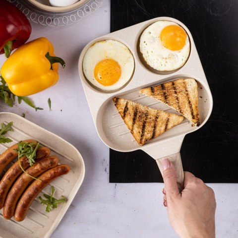 PATELNIA MARMURKOWA 3 W 1 DO JAJEK NALEŚNIKÓW PLACKÓW GRILL KLAUSBERG KB-7818 BEŻOWA PATELNIA MARMURKOWA 3 W 1 DO JAJEK NALEŚNIKÓW PLACKÓW GRILL KLAUSBERG KB-7818 BEŻOWA
