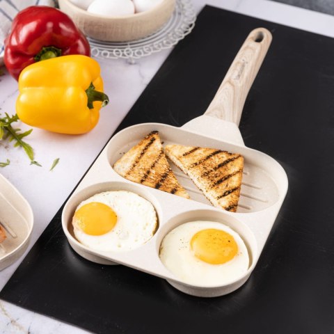 PATELNIA MARMURKOWA 3 W 1 DO JAJEK NALEŚNIKÓW PLACKÓW GRILL KLAUSBERG KB-7818 BEŻOWA PATELNIA MARMURKOWA 3 W 1 DO JAJEK NALEŚNIKÓW PLACKÓW GRILL KLAUSBERG KB-7818 BEŻOWA