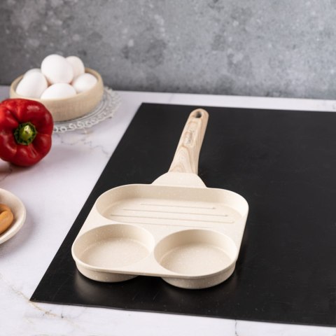 PATELNIA MARMURKOWA 3 W 1 DO JAJEK NALEŚNIKÓW PLACKÓW GRILL KLAUSBERG KB-7818 BEŻOWA PATELNIA MARMURKOWA 3 W 1 DO JAJEK NALEŚNIKÓW PLACKÓW GRILL KLAUSBERG KB-7818 BEŻOWA