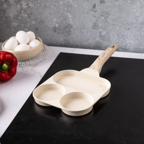 PATELNIA MARMURKOWA 3 W 1 DO JAJEK NALEŚNIKÓW PLACKÓW GRILL KLAUSBERG KB-7818 BEŻOWA PATELNIA MARMURKOWA 3 W 1 DO JAJEK NALEŚNIKÓW PLACKÓW GRILL KLAUSBERG KB-7818 BEŻOWA