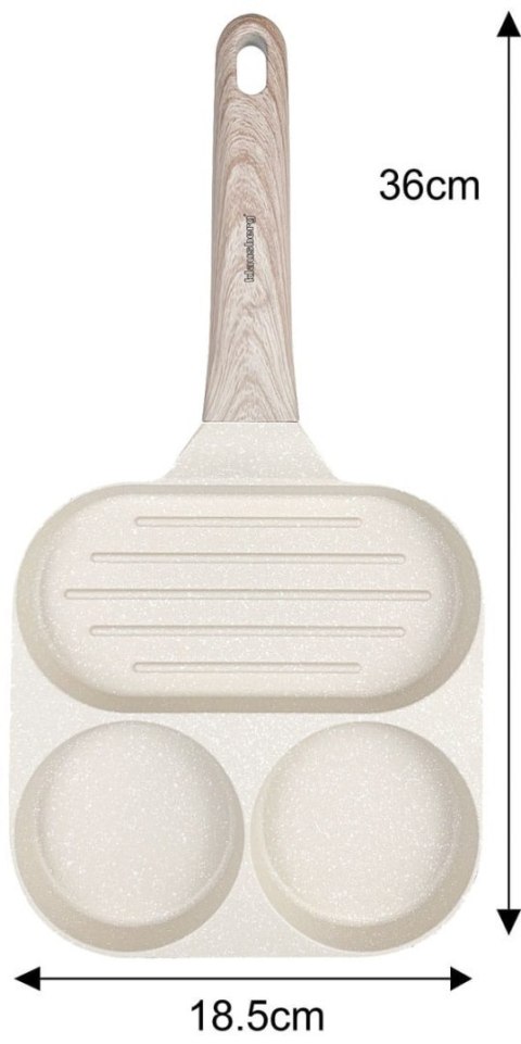 PATELNIA MARMURKOWA 3 W 1 DO JAJEK NALEŚNIKÓW PLACKÓW GRILL KLAUSBERG KB-7818 BEŻOWA PATELNIA MARMURKOWA 3 W 1 DO JAJEK NALEŚNIKÓW PLACKÓW GRILL KLAUSBERG KB-7818 BEŻOWA
