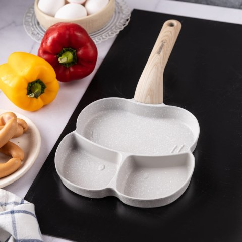 PATELNIA MARMURKOWA 3 W 1 DO JAJEK NALEŚNIKÓW PLACKÓW KLAUSBERG KB-7824 SZARA PATELNIA MARMURKOWA 3 W 1 DO JAJEK NALEŚNIKÓW PLACKÓW KLAUSBERG KB-7824 SZARA