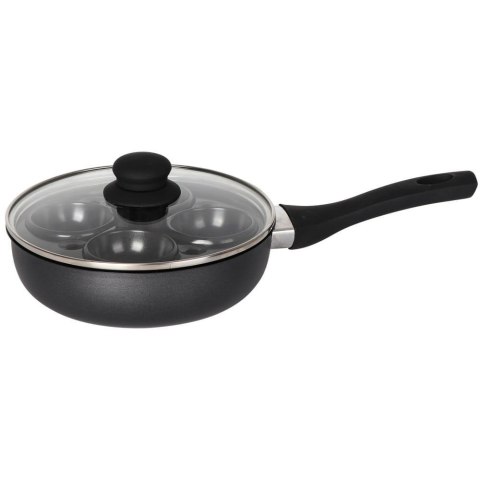 PATELNIA MARMUROWA Z WKŁADEM DO JAJEK 20CM KINGHOFF KH-1806 PATELNIA MARMUROWA Z WKŁADEM DO JAJEK 20CM KINGHOFF KH-1806