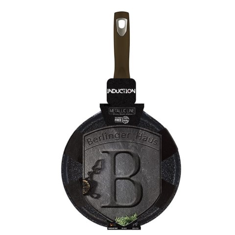 PATELNIA NALEŚNIKOWA Z POWŁOKĄ GRANITOWĄ 25CM DO NALEŚNIKÓW BERLINGER HAUS SHINY BLACK BH-6613 PATELNIA NALEŚNIKOWA Z POWŁOKĄ GRANITOWĄ 25CM DO NALEŚNIKÓW BERLINGER HAUS SHINY BLACK BH-6613
