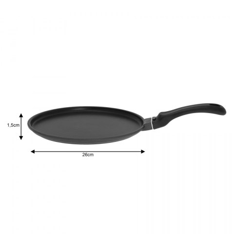 PATELNIA TEFLONOWA DO NALEŚNIKÓW 26CM KINGHOFF KH-3861 PATELNIA TEFLONOWA DO NALEŚNIKÓW 26CM KINGHOFF KH-3861