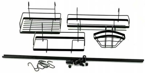 RELING KUCHENNY 16 EL. 150cm CZARNY KiNGHOFF KH-1498 RELING KUCHENNY 16 EL. 150cm CZARNY KiNGHOFF KH-1498