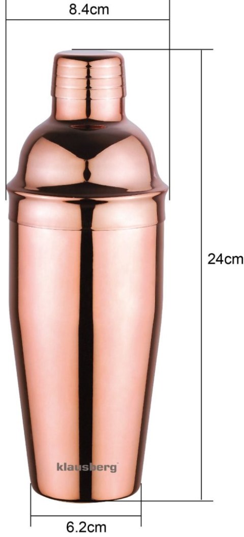 SHAKER BARMAŃSKI DO DRINKÓW KOKTAJLI 750ML ROSEGOLD KLAUSBERG KB-7650 SHAKER BARMAŃSKI DO DRINKÓW KOKTAJLI 750ML ROSEGOLD KLAUSBERG KB-7650