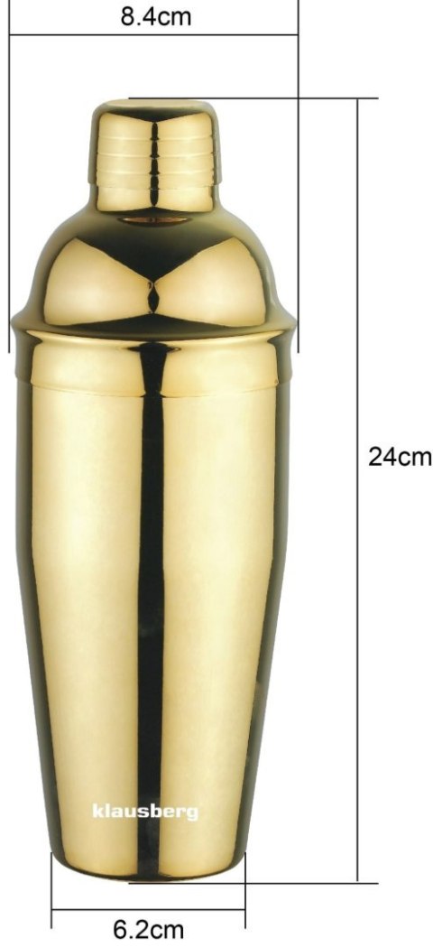 SHAKER BARMAŃSKI DO DRINKÓW KOKTAJLI 750ML ZŁOTY KLAUSBERG KB-7649 SHAKER BARMAŃSKI DO DRINKÓW KOKTAJLI 750ML ZŁOTY KLAUSBERG KB-7649