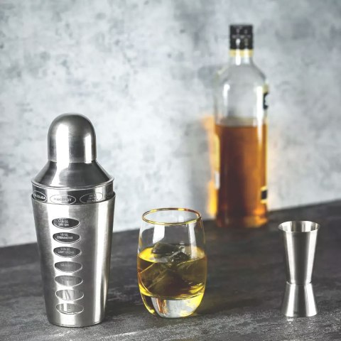 SHAKER DO KOKTAJLI 600ml Z OBRACANYMI PRZEPISAMI KiNGHOFF KH-1393 SHAKER DO KOKTAJLI 600ml Z OBRACANYMI PRZEPISAMI KiNGHOFF KH-1393