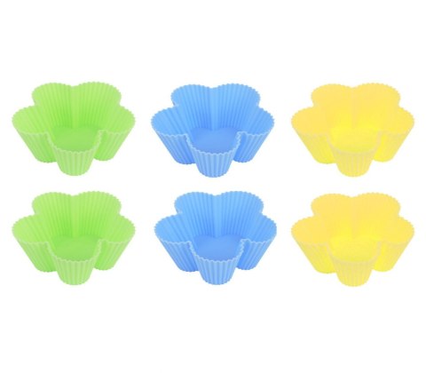 SILIKONOWE FOREMKI DO MUFFINEK ?8cm 6 SZT. TS-399-2 MULTIKOLOR SILIKONOWE FOREMKI DO MUFFINEK ?8cm 6 SZT. TS-399-2 MULTIKOLOR
