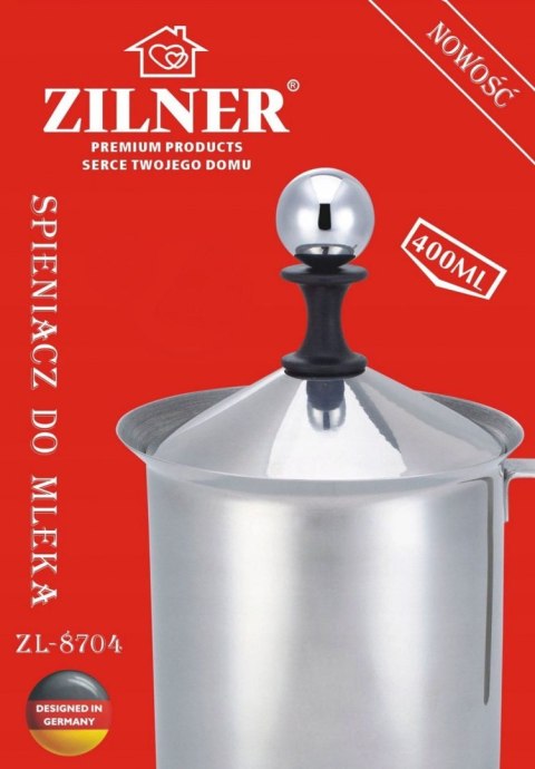SPIENIACZ DO MLEKA 400ML ZILNER ZL-8704 SPIENIACZ DO MLEKA 400ML ZILNER ZL-8704