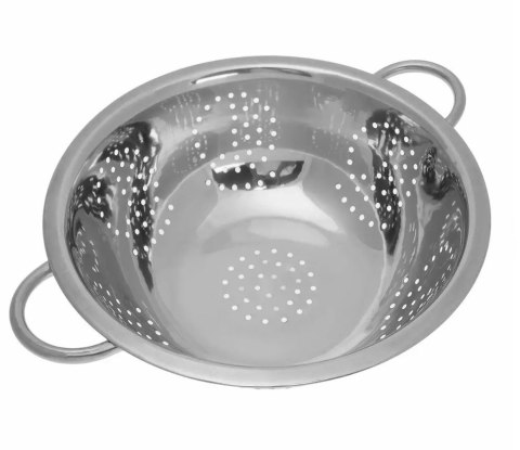 STALOWY DURSZLAK 28cm Z UCHWYTAMI KiNGHOFF KH-1236 STALOWY DURSZLAK 28cm Z UCHWYTAMI KiNGHOFF KH-1236