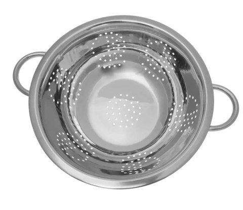 STALOWY DURSZLAK 28cm Z UCHWYTAMI KiNGHOFF KH-1236 STALOWY DURSZLAK 28cm Z UCHWYTAMI KiNGHOFF KH-1236