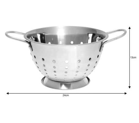 STALOWY DURSZLAK GŁĘBOKI 24CM Z UCHWYTAMI KLAUSBERG KB-7440 STALOWY DURSZLAK GŁĘBOKI 24CM Z UCHWYTAMI KLAUSBERG KB-7440
