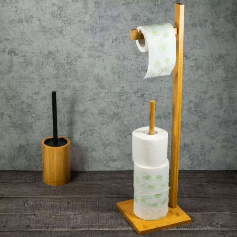 STOJAK NA PAPIER TOALETOWY BAMBUSOWY KINGHOFF KH-1692 STOJAK NA PAPIER TOALETOWY BAMBUSOWY KINGHOFF KH-1692
