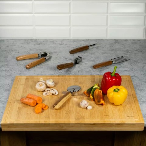 STOLNICA BAMBUSOWA Z RANTEM 58x38cm KINGHOFF KH-1686 STOLNICA BAMBUSOWA Z RANTEM 58x38cm KINGHOFF KH-1686