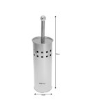SZCZOTKA DO WC Z POJEMNIKIEM ZE STALI NIERDZEWNEJ KINGHOFF KK-3220