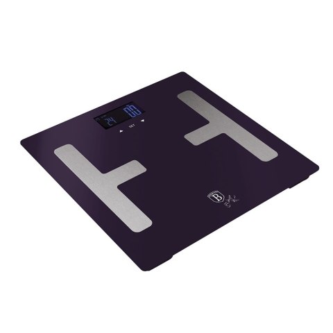SZKLANA WAGA ŁAZIENKOWA Z FUNKCJĄ POMIARU TKANKI TŁUSZCZOWEJ BMI BERLINGER HAUS PURPLE ECLIPSE BH-9223 SZKLANA WAGA ŁAZIENKOWA Z FUNKCJĄ POMIARU TKANKI TŁUSZCZOWEJ BMI BERLINGER HAUS PURPLE ECLIPSE BH-9223