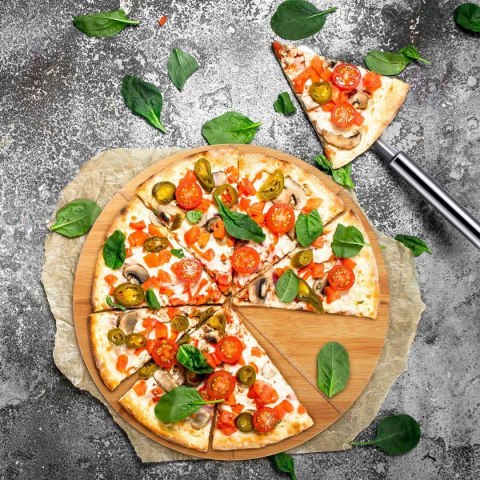 TACA DESKA BAMBUSOWA DO PIZZY 35cm KINGHOFF KH-1565 TACA DESKA BAMBUSOWA DO PIZZY 35cm KINGHOFF KH-1565