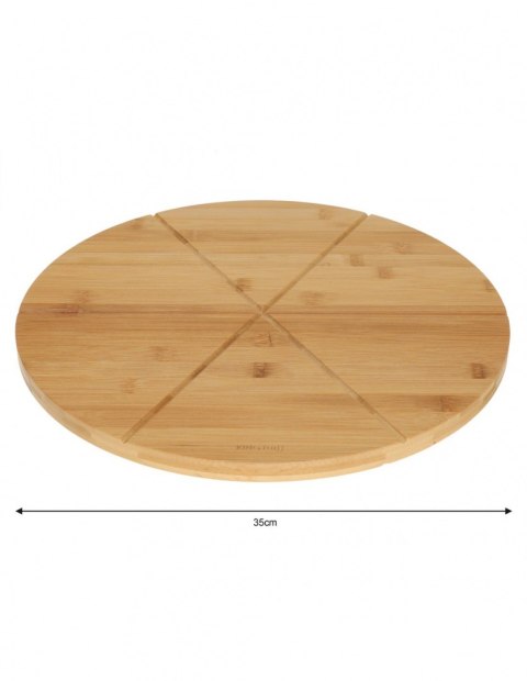 TACA DESKA BAMBUSOWA DO PIZZY 35cm KINGHOFF KH-1565 TACA DESKA BAMBUSOWA DO PIZZY 35cm KINGHOFF KH-1565