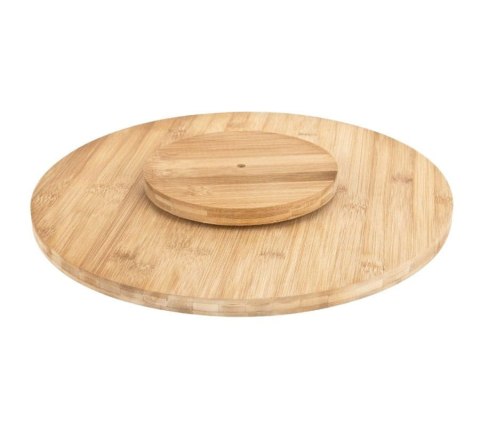 TACA DESKA BAMBUSOWA DO PIZZY 35cm OBROTOWA KINGHOFF KH-1566 TACA DESKA BAMBUSOWA DO PIZZY 35cm OBROTOWA KINGHOFF KH-1566