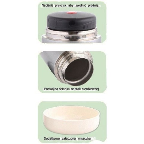 TERMOS OBIADOWY STALOWY KiNGHOFF 0.8L KH-4375 TERMOS OBIADOWY STALOWY KiNGHOFF 0.8L KH-4375