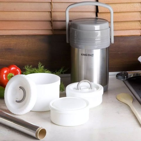 TERMOS OBIADOWY STALOWY KiNGHOFF 1.5L KH-4075 TERMOS OBIADOWY STALOWY KiNGHOFF 1.5L KH-4075