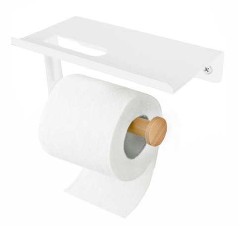 UCHWYT NA PAPIER TOALETOWY Z PÓŁKĄ TADAR TD-4998 BIAŁY UCHWYT NA PAPIER TOALETOWY Z PÓŁKĄ TADAR TD-4998 BIAŁY