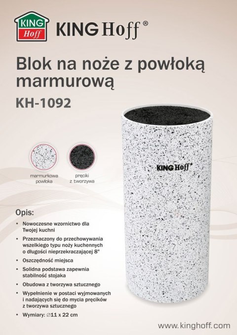 UNIWERSALNY STOJAK DO NOŻY KiNGHOFF KH-1092 UNIWERSALNY STOJAK DO NOŻY KiNGHOFF KH-1092