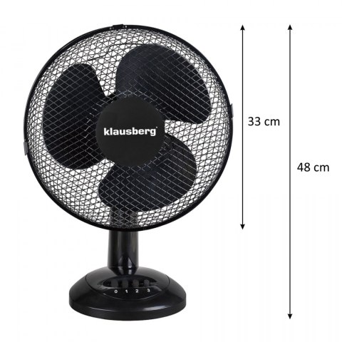WENTYLATOR BIURKOWY 30CM 40W KLAUSBERG KB-7474 WENTYLATOR BIURKOWY 30CM 40W KLAUSBERG KB-7474
