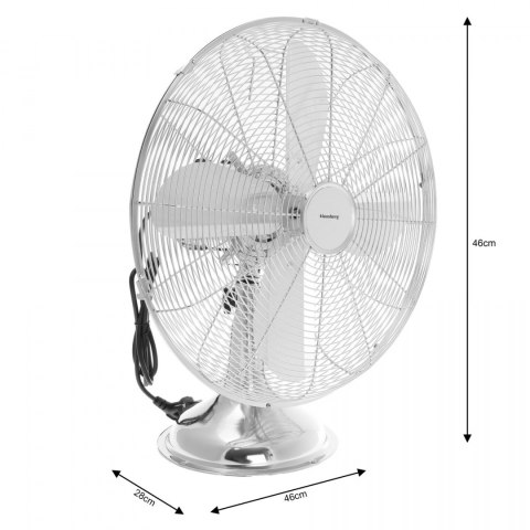 WENTYLATOR BIURKOWY 40CM 50W METALOWY KLAUSBERG KB-7538 WENTYLATOR BIURKOWY 40CM 50W METALOWY KLAUSBERG KB-7538