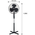 WENTYLATOR PODŁOGOWY 40CM 40W KINGCOOL KC-2125 CZARNY SIATKA