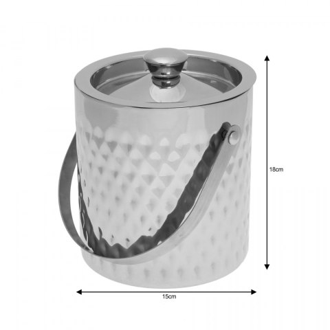 WIADERKO DO LODU 1.5L Z PODWÓJNĄ SCIANKĄ KINGHOFF KH-1508 WIADERKO DO LODU 1.5L Z PODWÓJNĄ SCIANKĄ KINGHOFF KH-1508