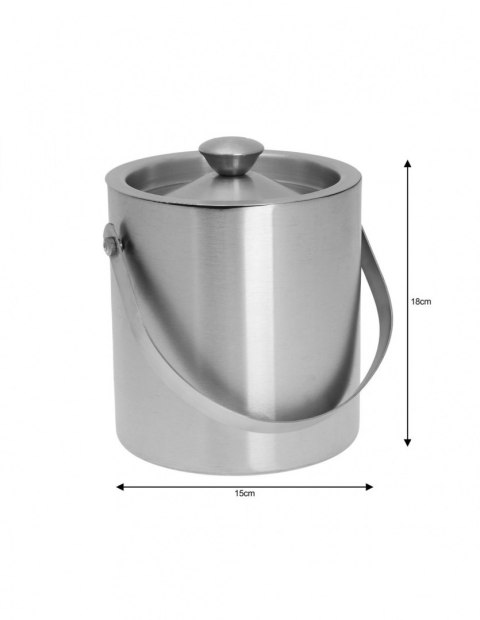 WIADERKO DO LODU 1.5L Z PODWÓJNĄ ŚCIANKĄ KiNGHOFF KH-1243 WIADERKO DO LODU 1.5L Z PODWÓJNĄ ŚCIANKĄ KiNGHOFF KH-1243