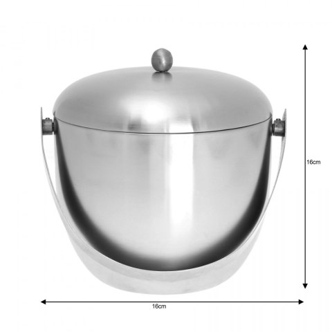 WIADERKO DO LODU 1.75L Z PODWÓJNĄ ŚCIANKĄ KiNGHOFF KH-1492 WIADERKO DO LODU 1.75L Z PODWÓJNĄ ŚCIANKĄ KiNGHOFF KH-1492