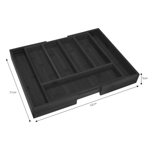 WKŁAD ORGANIZER DO SZUFLADY NA SZTUĆCE ROZSUWANY 52/31X31CM KINGHOFF KH-1745 WKŁAD ORGANIZER DO SZUFLADY NA SZTUĆCE ROZSUWANY 52/31X31CM KINGHOFF KH-1745
