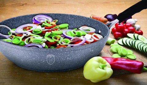 WOK BERLINGER HAUS 28CM GRAY STONE TOUCH BH-1159 WOK BERLINGER HAUS 28CM GRAY STONE TOUCH BH-1159