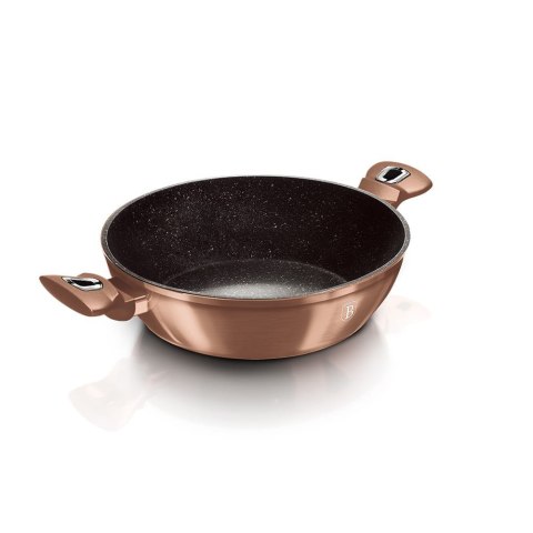 WOK GARNEK GRANITOWY 28cm 3.8L BERLINGER HAUS METALLIC LINE ROSE GOLD BH-1519N WOK GARNEK GRANITOWY 28cm 3.8L BERLINGER HAUS METALLIC LINE ROSE GOLD BH-1519N