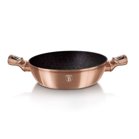 WOK GARNEK GRANITOWY 28cm 3.8L BERLINGER HAUS METALLIC LINE ROSE GOLD BH-1519N WOK GARNEK GRANITOWY 28cm 3.8L BERLINGER HAUS METALLIC LINE ROSE GOLD BH-1519N