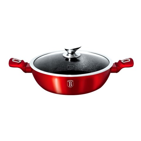 WOK GARNEK GRANITOWY 32CM 4.9L BERLINGER HAUS METALLIC LINE BURGUNDY BH-1264-N WOK GARNEK GRANITOWY 32CM 4.9L BERLINGER HAUS METALLIC LINE BURGUNDY BH-1264-N