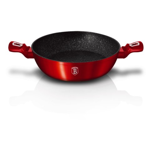 WOK GARNEK GRANITOWY 32CM 4.9L BERLINGER HAUS METALLIC LINE BURGUNDY BH-1264-N WOK GARNEK GRANITOWY 32CM 4.9L BERLINGER HAUS METALLIC LINE BURGUNDY BH-1264-N